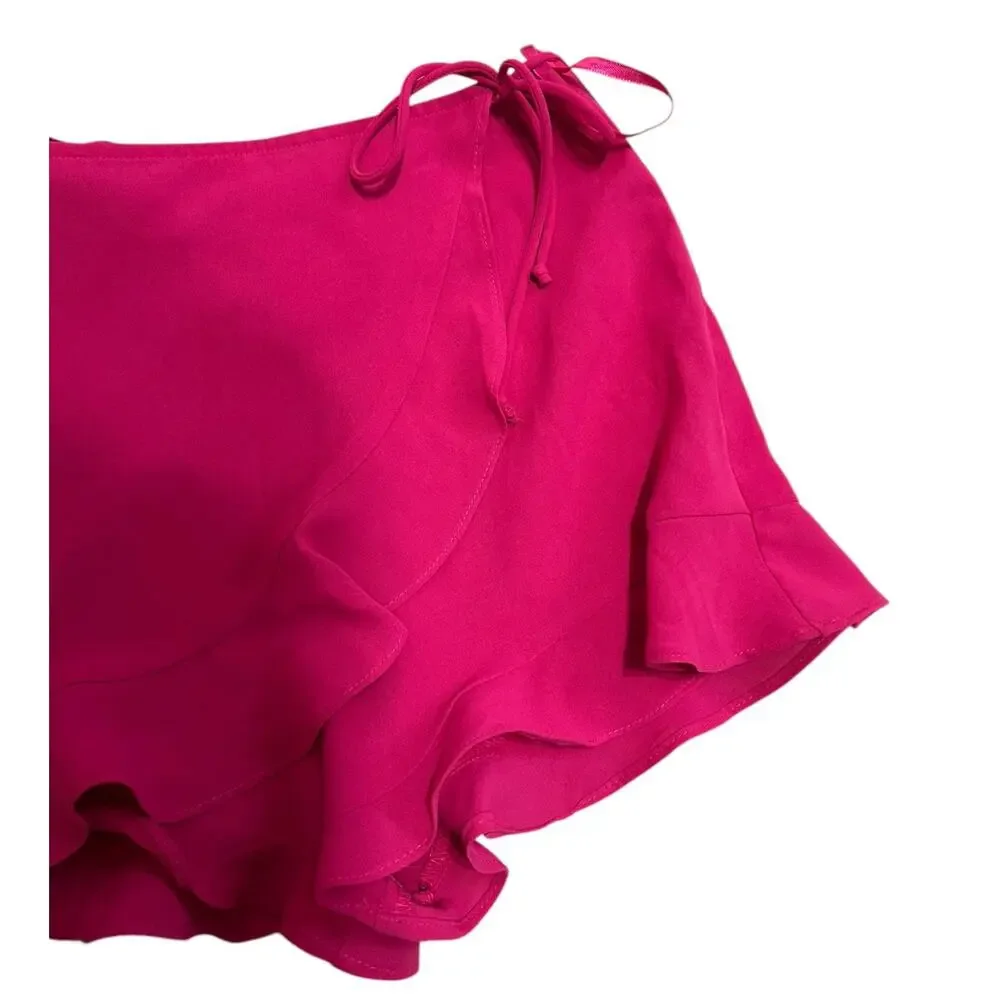 Cotton Candy LA pink flutter wrap‎ skort size XS